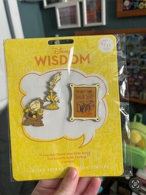 Disney Store Wisdom Collection Lumiere Limited Release Pin Set 6/12